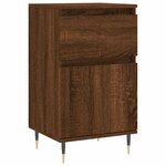 vidaXL Buffets 2 Pièces chêne marron 40x35x70 cm bois d'ingénierie