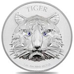 Pièce de monnaie en Argent 5000 Francs g 31.1 (1 oz) Millésime 2022 MULTIFACETED TIGER