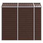 vidaXL Abri de jardin marron 191x215x198 cm acier galvanisé