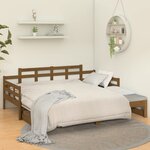 vidaXL Lit coulissant Marron miel Bois de pin solide 2x(90x190) cm