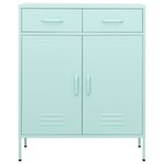 vidaXL Armoire de rangement Vert menthe 80x35x101 5 cm Acier