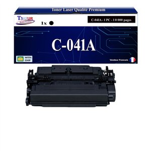 T3AZUR - Toner compatible avec Canon 041 (0452C002) pour Canon LBP312x MF522X MF525X Noir - 10 000p