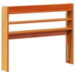 vidaXL Tête de lit avec étagères marron cire 90 cm bois massif de pin