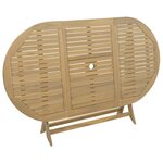 vidaXL Table pliable de jardin 160x85x75 cm bois d'acacia solide
