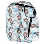 Sac à dos cartable avec trousse assortie scolaire primaire enfants avec motifs sirenes bleues : léger  solide et confortable