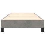 vidaXL Cadre de lit Gris clair 90x200 cm Velours