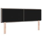 vidaXL Tête de Lit LED Design Lignes Taupe 72 cm Tissu