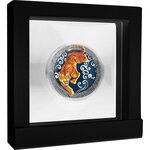 TIGER Lunar Year Argent Monnaie 5 Cedis Ghana 2022