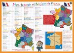 Sous main éducatif 30x42 ''Départements''' ARIS EDITIONS