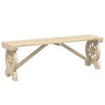 vidaXL Banc de jardin 115 cm bois de sapin massif