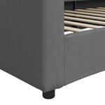 vidaXL Lit de repos gris foncé 80x200 cm tissu