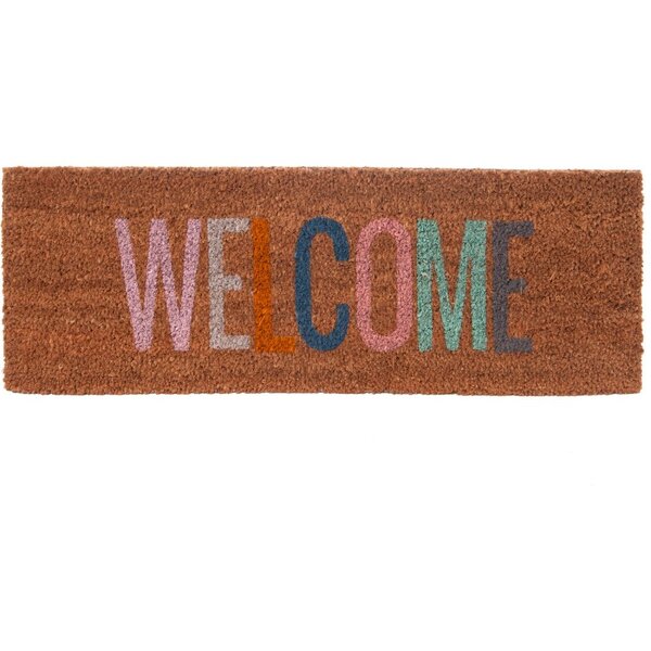 Paillasson en fibres de coco door multicolore