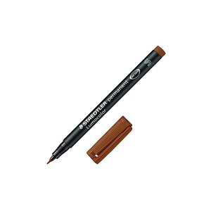 STAEDTLER Marqueur permanent 313S Lumocolor marron