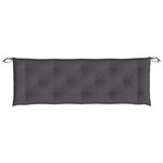 vidaXL Coussin de banc de jardin anthracite 150x50x7 cm tissu oxford