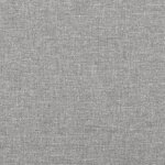 vidaXL Sommier à lattes de lit et matelas gris clair 120x190 cm tissu