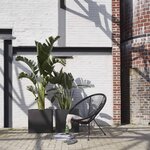 Capi Jardinière Urban Smooth carré 40x40x40 cm noir KBL903