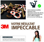N°4 enigma  auto adhésif 3m  pour boites aux lettes  portes  casiers ...  Intérieur/extérieur