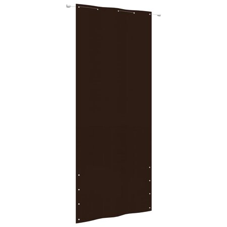 vidaXL Écran de balcon Marron 100x240 cm Tissu Oxford