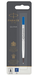 PARKER recharge Roller Ball  pointe fine  bleue  blister X 1