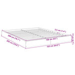 vidaXL Cadre de lit sans matelas chêne sonoma 160x200 cm