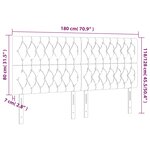 vidaXL Têtes de lit 4 Pièces Rose 90x7x78/88 cm Velours