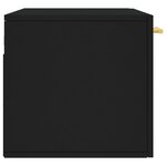 vidaXL Armoire murale noir 80x36 5x35 cm bois d'ingénierie