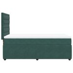 vidaXL Sommier à lattes de lit avec matelas Vert foncé 100x200 cm