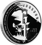 Pièce de monnaie en Argent 2 Dollars g 31.1 (1 oz) Millésime 2022 GODFATHER