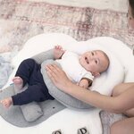 Babymoov réducteur de lit bébé 3 en 1 cloudnest blanc et gris