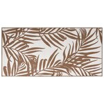 vidaXL Tapis d'extérieur marron et blanc 80x150 cm design réversible
