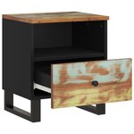 vidaXL Tables de chevet 2 Pièces Bois de récupération et d'ingénierie