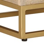vidaXL Table de chevet 40x30x50 cm bois massif manguier et fer