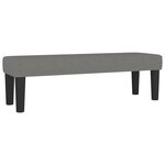 vidaXL Sommier à lattes de lit avec matelas Gris foncé 140x200cm Tissu