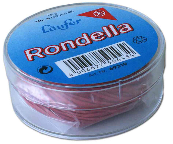 Elastique RONDELLA en boîte de 25 g, 25 mm LÄUFER