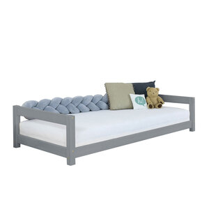 Lit enfant KIDDY 120 x 200 gris