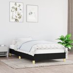 vidaXL Cadre de lit Noir 80x200 cm Tissu
