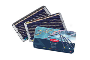 Crayon base encre aquarellable Derwent Inktense 72 pièces