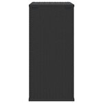 vidaXL Boîte à coussins de jardin Résine tressée 100x49x103 5 cm Noir