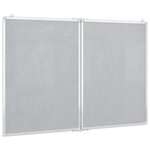 vidaXL Tableau blanc magnétique pliable 120x80x1 7 cm aluminium