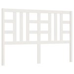 vidaXL Tête de lit Blanc 126x4x100 cm Bois massif de pin