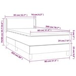 vidaXL Sommier à lattes de lit et matelas Rose 80x200 cm Velours