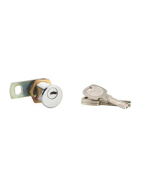 THIRARD - Batteuse filetée Transit 2  épaisseur maxi 23mm  laiton chromé  3 clés