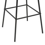 vidaXL Tabourets de bar lot de 2 noir pinède solide et acier