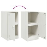 vidaXL Buffet blanc 34 5x39x73 cm acier