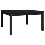 vidaXL Table de jardin noir 82 5x82 5x45 cm bois massif de pin