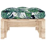 vidaXL Pouf palette de jardin bois de pin imprégné