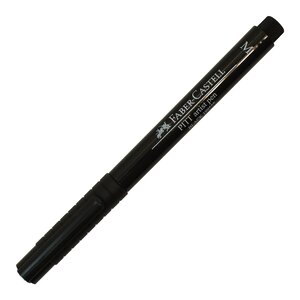 Feutre encre de chine pitt artist pen pointe moyenne 0 7 mm noir x 10 faber-castell