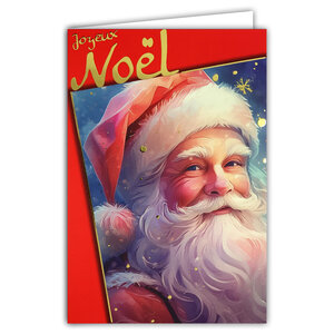 61-5842 Carte Joyeux Noël avec enveloppe blanche 12x17 5cm