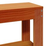 vidaXL Cadre de lit sans matelas cire marron 150x200cm bois pin massif