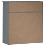 vidaXL Dessus de buffet MOLDE Gris 90x35x100 cm Bois massif de pin